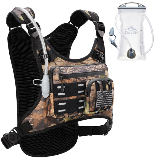 Zelvot | 2L Hydration Vest with USA Patent | Lightweight & Reflective Marathon Pack