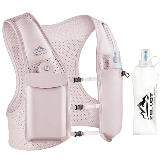 Zelvot | Lightweight Reflective Running Vest | Adjustable 500ml Hydration Pack | USA Patent