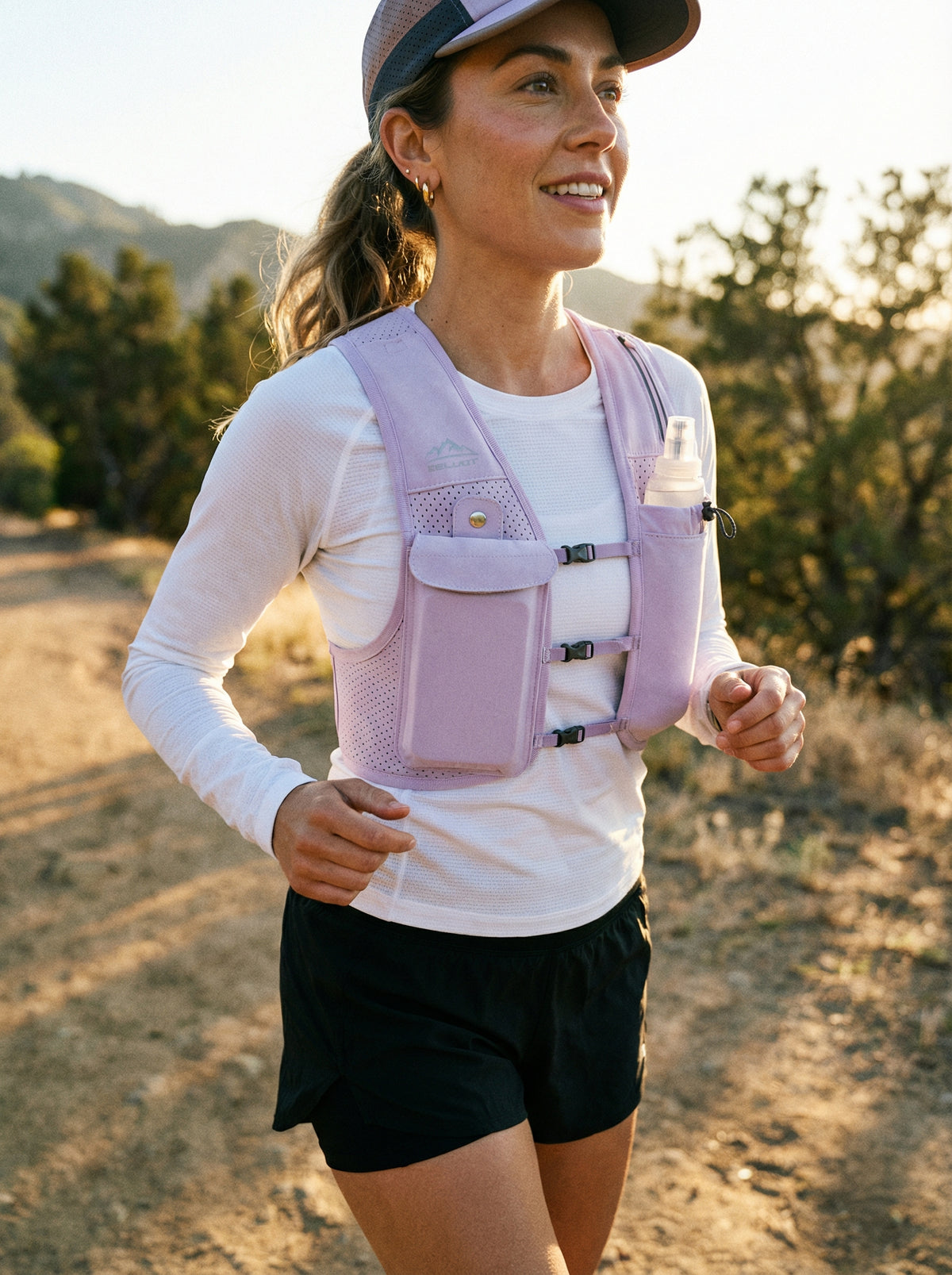 Zelvot | Lightweight Reflective Running Vest | Adjustable 500ml Hydration Pack | USA Patent